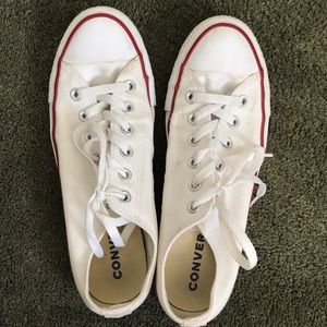 White low top Converse